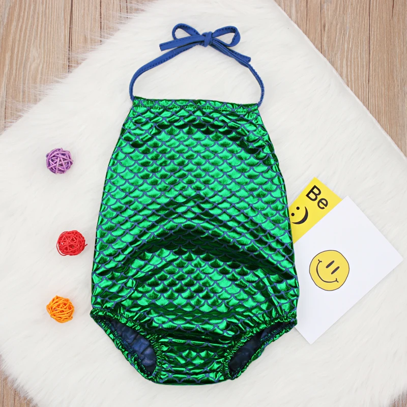 2018 новое летнее боди для маленьких девочек цветные весы с рыбками одежда