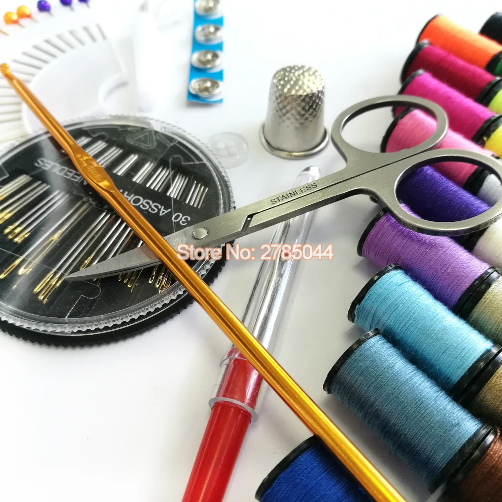 87 шт. портативный комплект для шитья дорожные инструменты игл стеганая нить