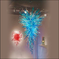 elegant tiffany stained glass chandelier led light artistic style italian blown glass chandeliers