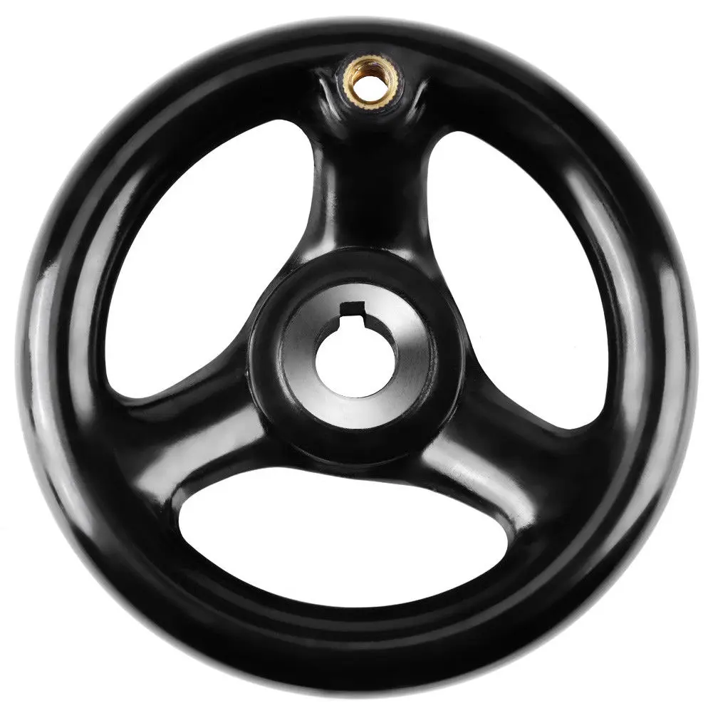 Новое круглое 3 спицевое ручное колесо со съемной ручкой для токарного