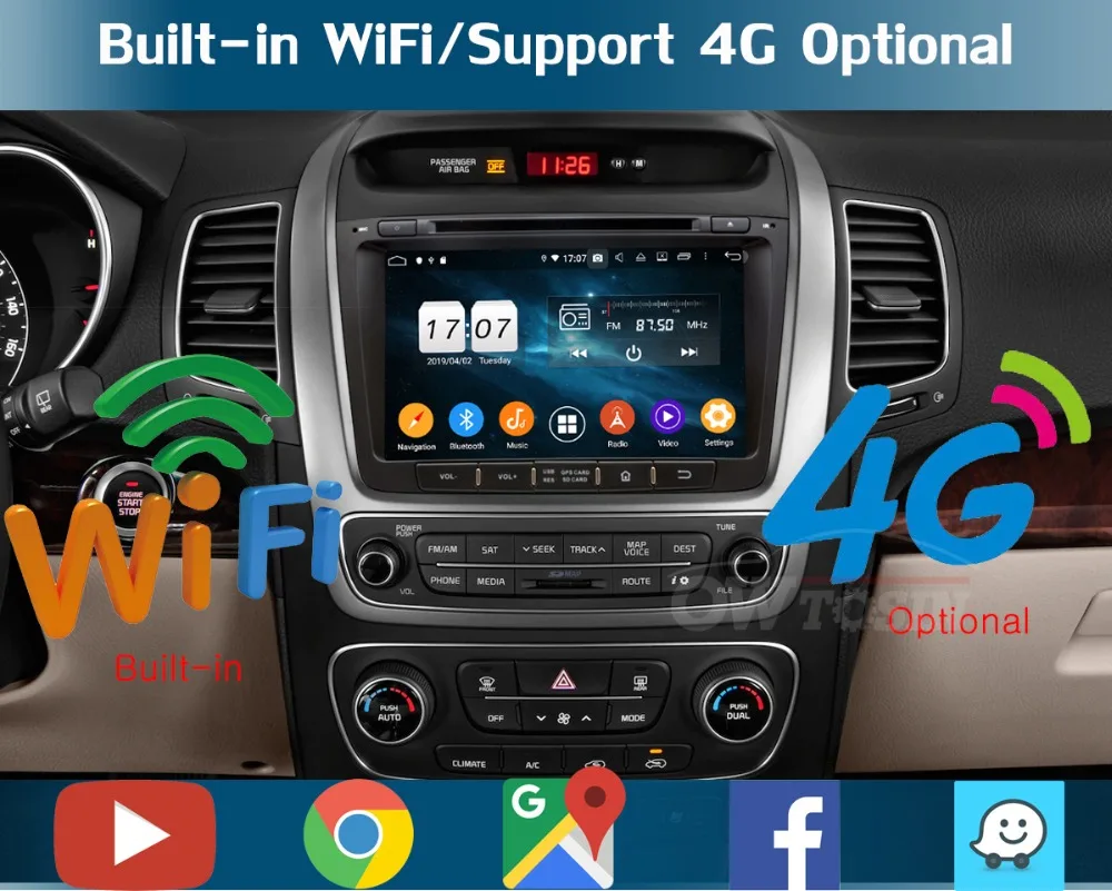 " ips Восьмиядерный 4 Гб ОЗУ+ 64 Гб ПЗУ Android 9,0 Автомобильный DVD Радио gps Navi для Kia Sorento 2012 2013 DSP CarPlay Parrot BT