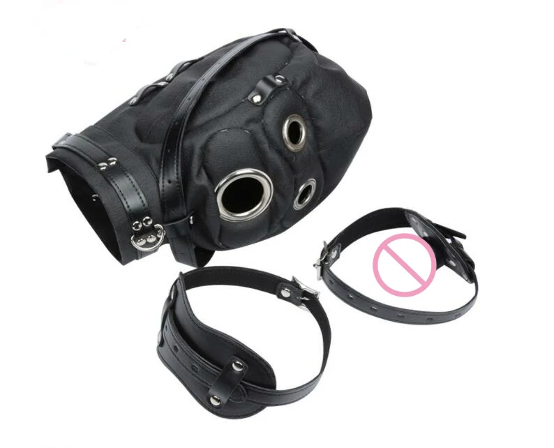 Пикантные повязки игры из искусственной кожи гей Фетиш маска кляп для рта БДСМ