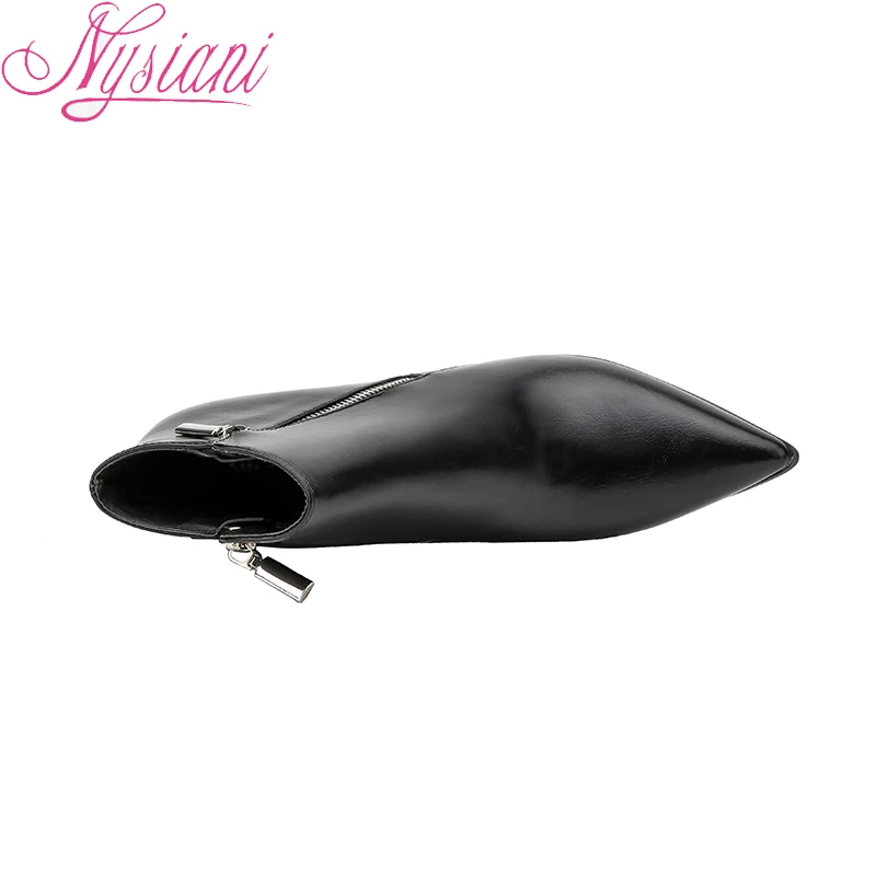 2018 пикантные женские ботильоны на высоком каблуке осенне-зимние вечерние Новые