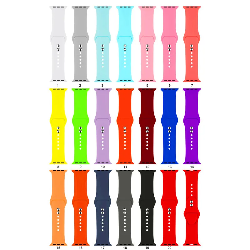 Спортивный мягкий силиконовый ремешок для часов Apple Watch band 4 44/40 мм мужские и