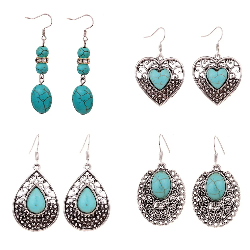 Винтажные длинные серьги с бахромой роскошные висячие натуральным камнем для