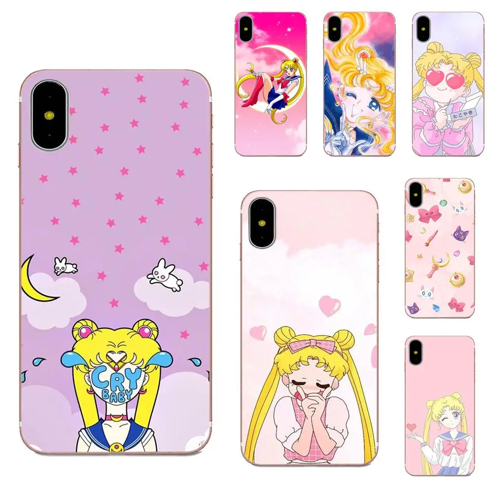 Аниме Сейлор Мун хит продаж Дизайн Тонкий чехол из ПК для сотового телефона Huawei P8