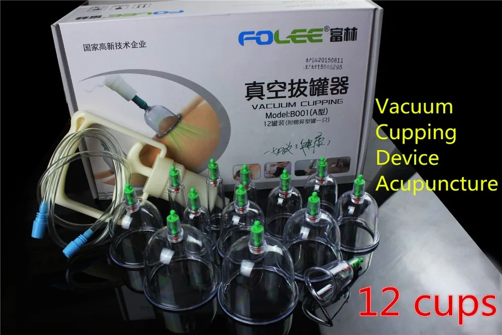 

Chinese Medical Vacuum Copping Set 12 Cups Slimming Vacuum Cupping Sets Device Acupuncture Vacuum Cupping Set Healthy Massage