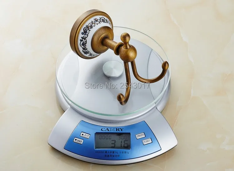 Аксессуары для ванной комнаты тканевые крючки античная латунная отделка