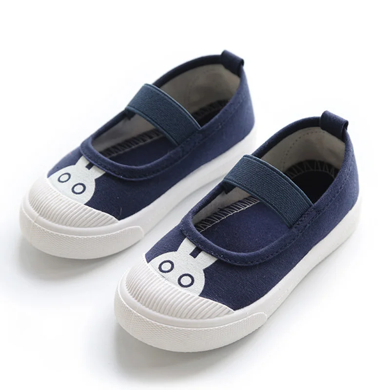 Детская обувь для мальчиков и девочек мультяшный дизайн холщовые детские