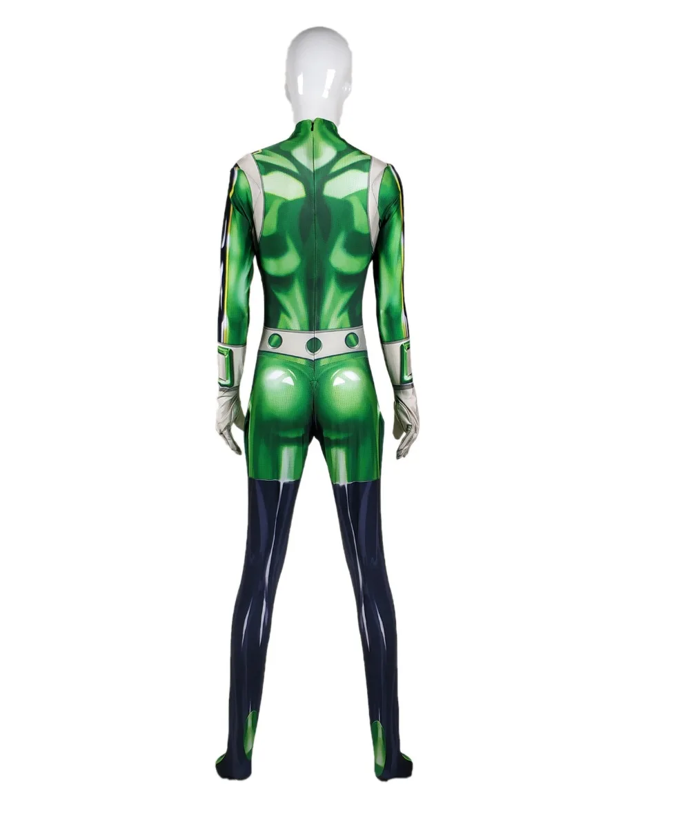 Костюм для косплея fracker Pro Hero Tsuyu Asui My Zentai боди костюм Хэллоуина Вечеринки