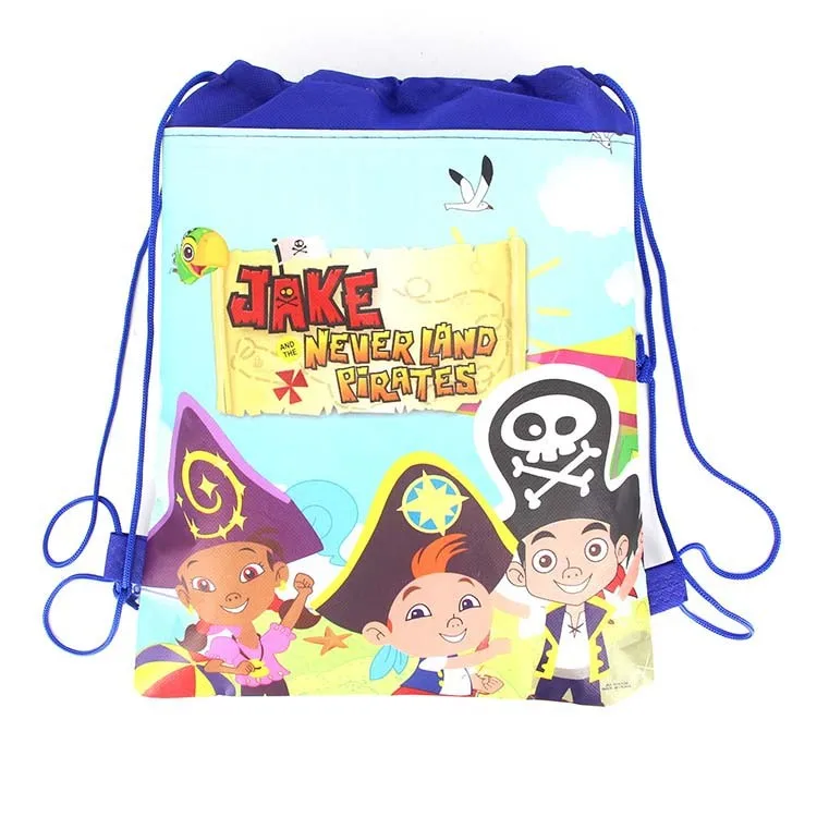 24 шт Джейк и пираты нетландии Пираты нетканые ткани сумка на шнурке рюкзак