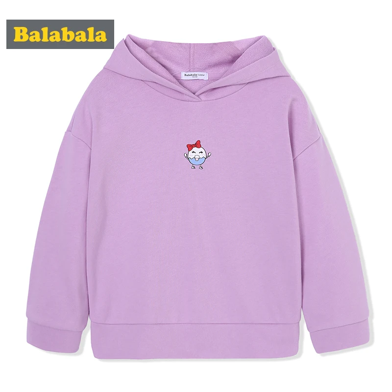 Balabala Толстовка худи для девочек топы корректирующие мультфильм 2018 детская