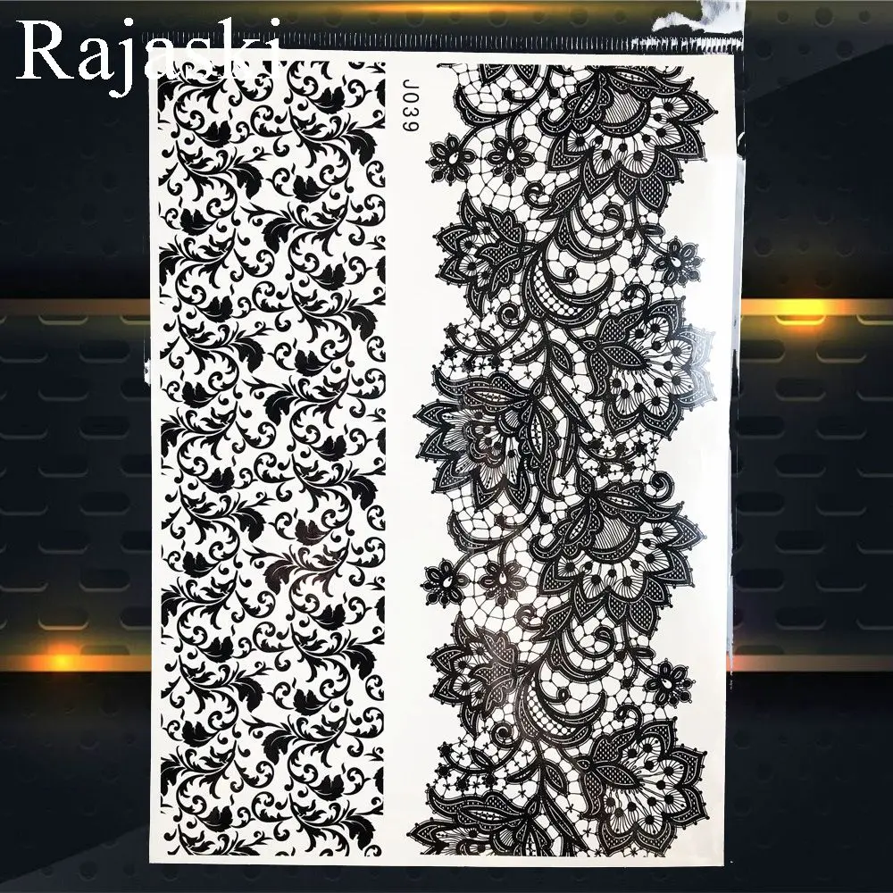 Сексуальные очаровательные временные тату-наклейки черный Ловец снов женское