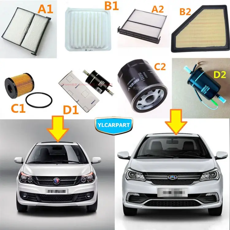 Для Geely GC6, автомобильный Кондиционер/топливо/смазочный масляный фильтр