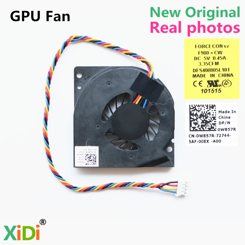 

Новый вентилятор процессора для Dell Inspiron One 19 Vostro 320 система Gpu Вентилятор охлаждения W857R 0W857R