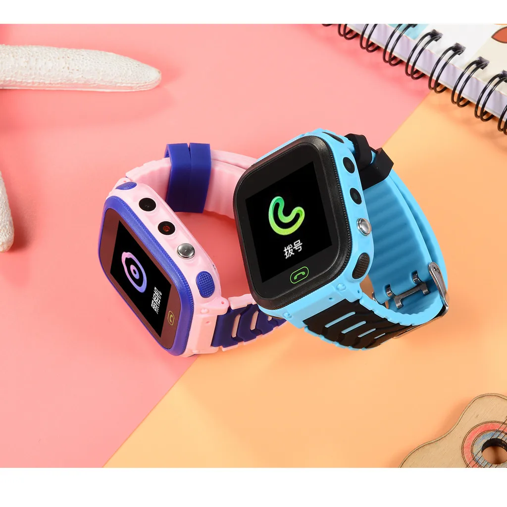 Детские Смарт часы T18 с телефоном водонепроницаемые умные для Android Ios IP67 2G SIM TF