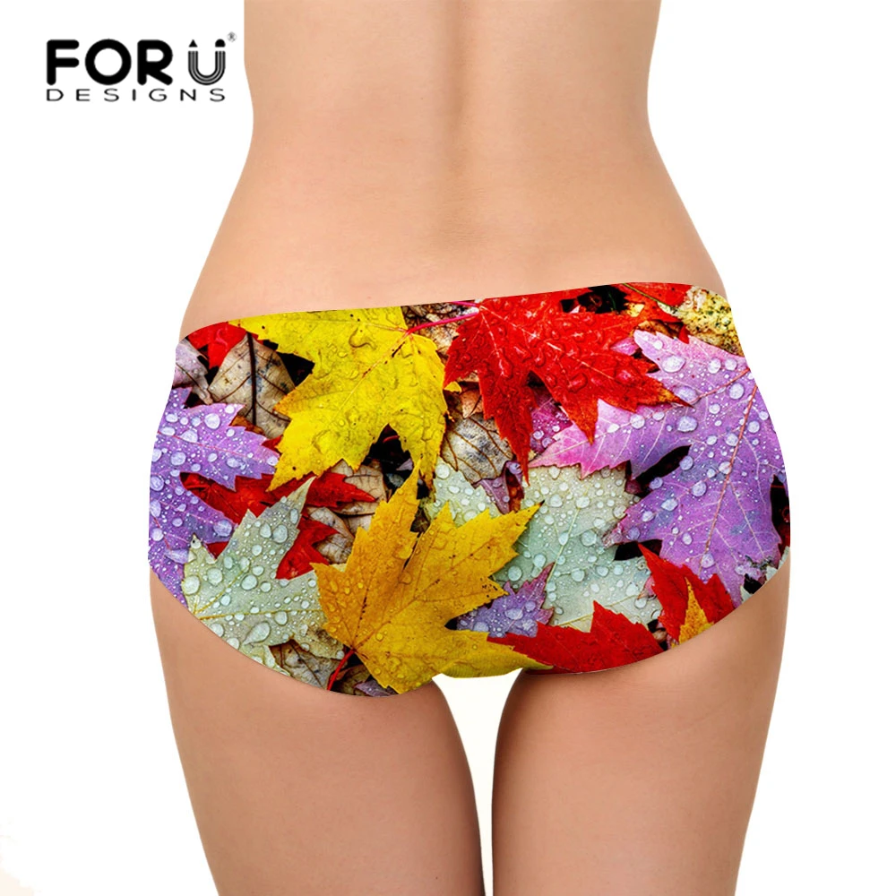 FORUDESIGNS/2018 Лидер продаж хлопок Для женщин трусы сексуальные трусики со средней
