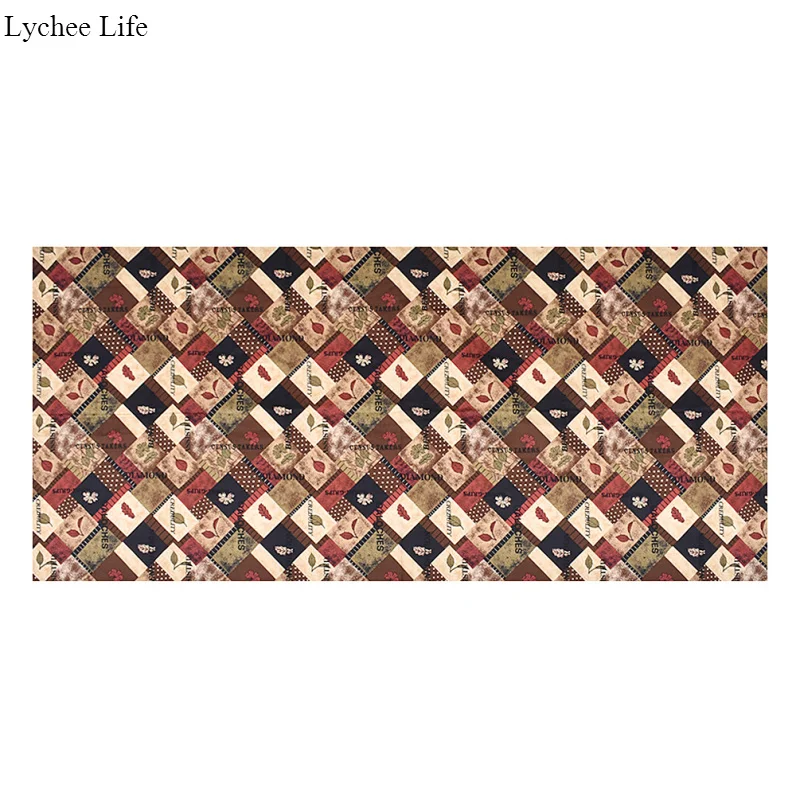 Lychee Life японский стиль половина метра джинсовая ткань с принтом для одежды