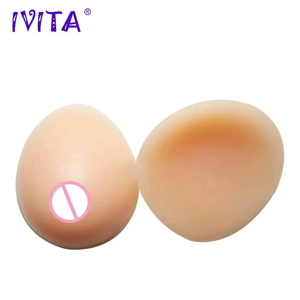 IVITA 1600 г силиконовые формы для груди в форме капли Трансвестит увеличитель