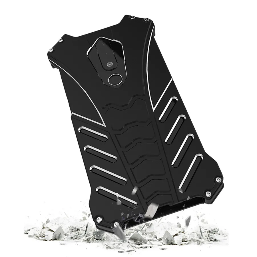 Для Nokia X5 Case R just Роскошные алюминиевые металлические Чехлы для 7 Plus 5 1 мобильный