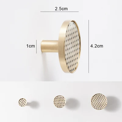 1pcs-L Минималистичная ручка для шкафа простая модная латунная мраморная ручка для ящика Мебельная фурнитура Ручка настенный крючок - Цвет: 1pcs-L