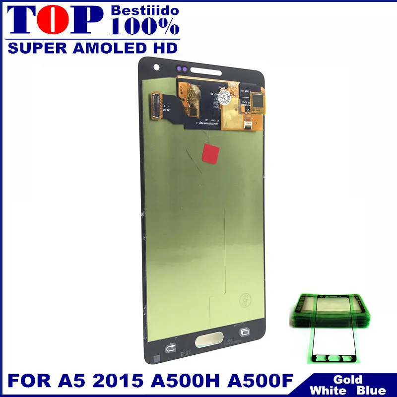Замена супер AMOLED lcd s для samsung Galaxy A5 A500 A500F A500FU A500H A500M телефон ЖК-дисплей сенсорный экран дигитайзер
