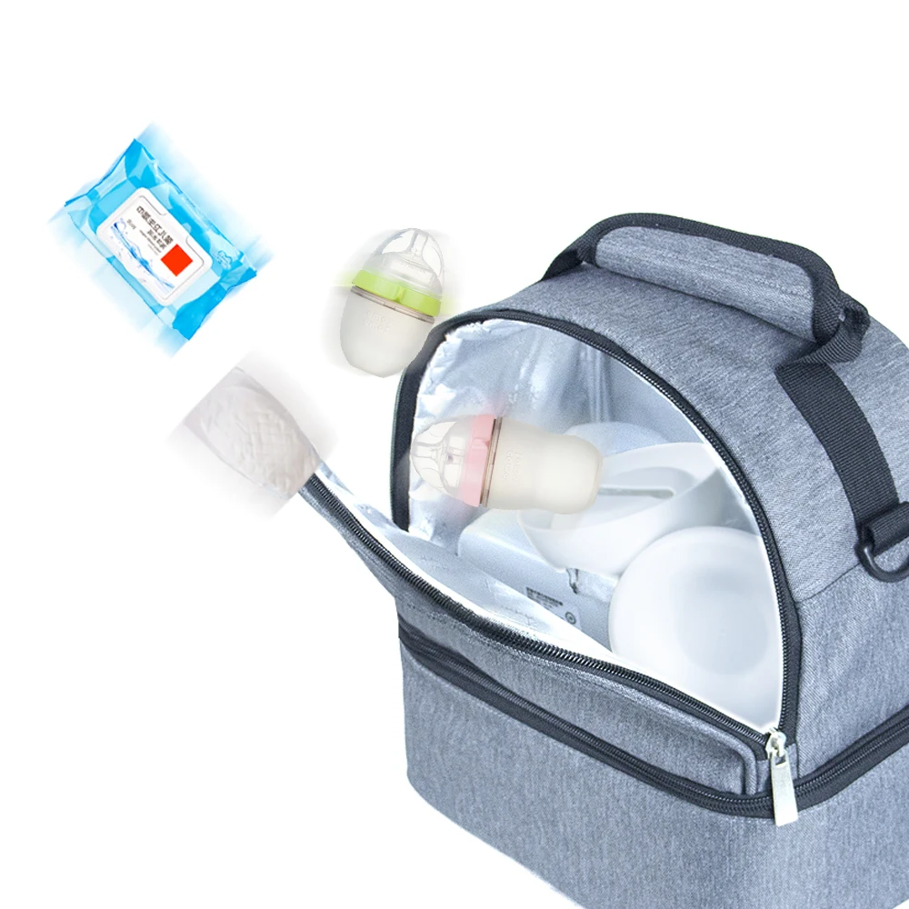 Молокоотсос для мам бутылочка кормления хранилище молока двухслойный уличный