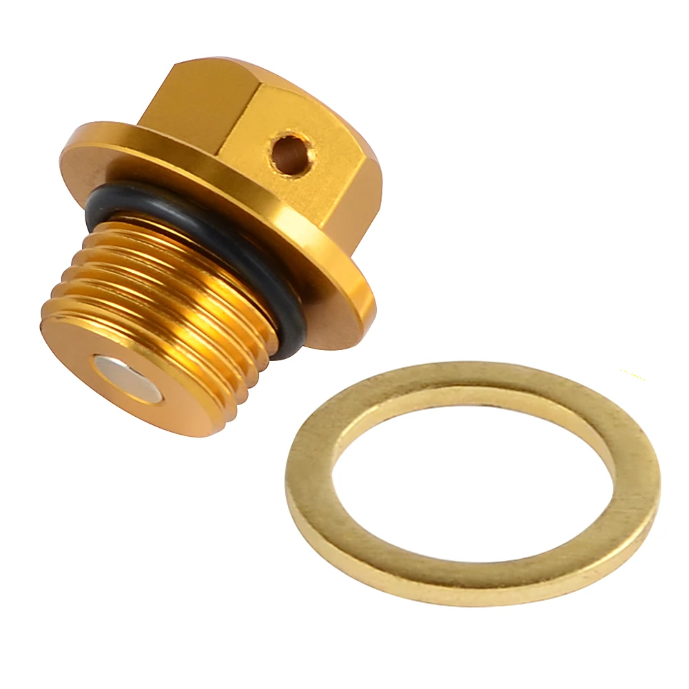 Gold Магнитная дренажная масляная пробка болт для Suzuki GSXR600 GSXR750 GSXR1000 GSXR1300R Hayabusa VL1500 Inazuma 250 400 1200 SV1000 - Название цвета: Gold