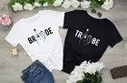 Надпись bride tribe в вечерние футболка гранж tumblr свадебный душ camisetas эстетику для женщин графический на вечеринке забавных, платье подружки невесты, топы