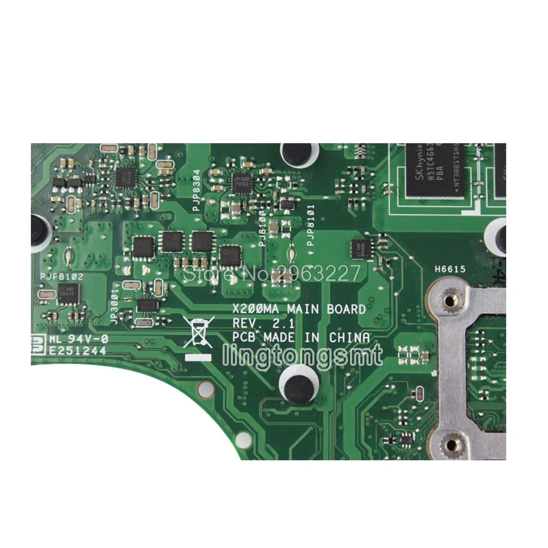 X200MA материнская плата REV2.1 N2920/N2930 2 ГБ для ноутбука For Asus X200M F200M Материнская