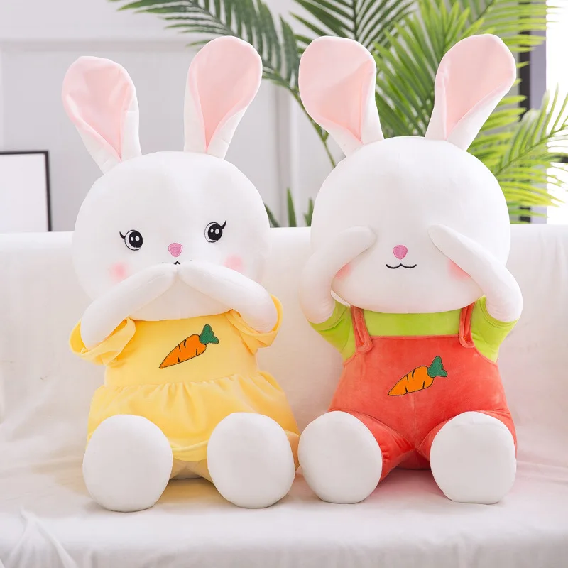 26 см милый кролик Kawaii кукла животных мягкая плюшевая игрушка качество ребенок спящий подарок на день рождения девочка ребенок украшение, кукла