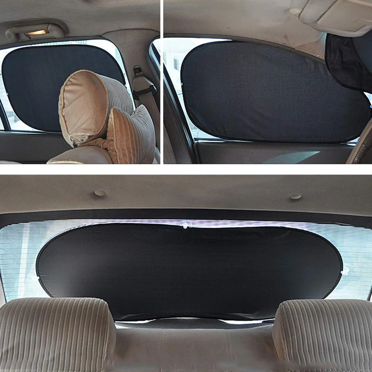 

6pcs/set Universal Portable Car Side Window Sunshade Covers Set Automobile Windshield Snow Ice Shield Protective Screen Block