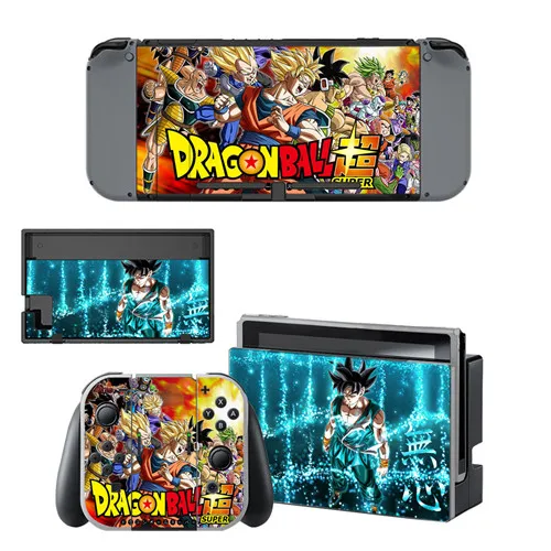 Dragon Ball Super Z Наклейка виниловая Защитная Наклейка для кожи для nintendo Switch NS консоль+ контроллер+ подставка держатель Защитная кожа - Цвет: YSNS1903