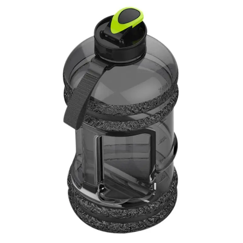 2.2L наружная Спортивная велосипедная бутылка, большая емкость, пластиковая чашка, портативная, для фитнеса, велоспорта, альпинизма, пешего туризма, чашка-кувшин для напитков, Черная