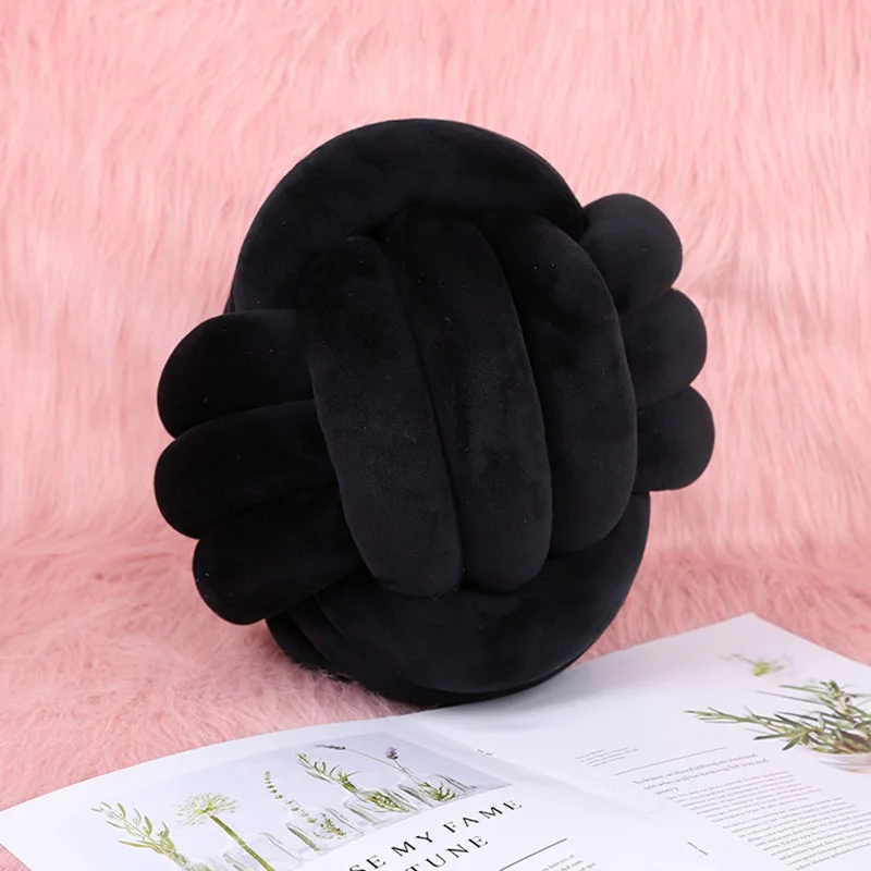 Cojines decorativos para диванная подушка с узлом coussin в скандинавском стиле Бархатная подушка ручной работы Подушка для украшения спальни