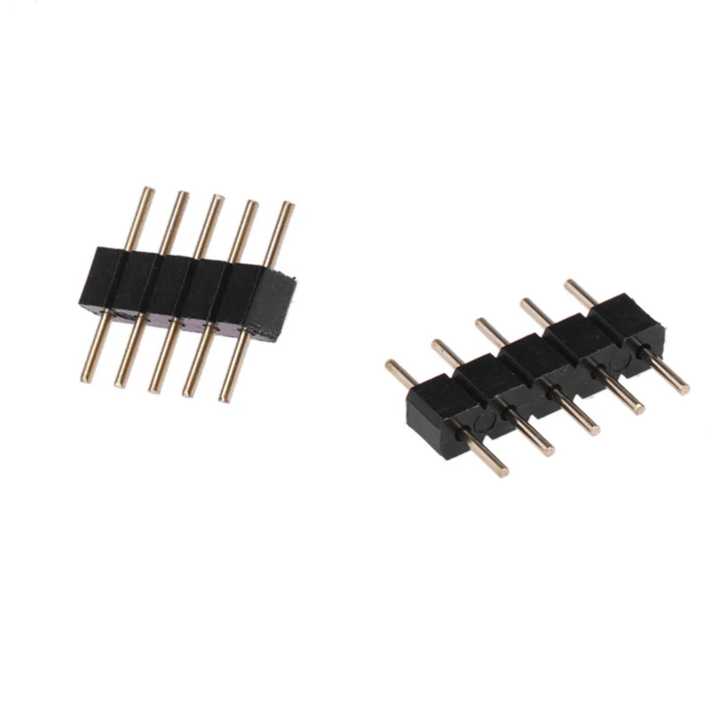 10 шт. мужской/женский 4 Pin коробка передач/5PIN коннектор RGBW адаптер штырь иглы для RGB/RGBW 5050 3528 Светодиодные ленты светильник светодиодный аксессуары