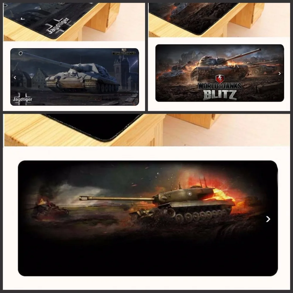 Yuzuoan оптовая продажа большой резиновый коврик для мыши игровой в стиле World of Tanks