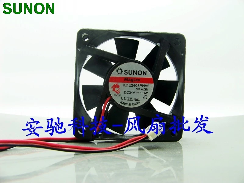 Оригинальные осевые охлаждающие вентиляторы для Sunon KDE2406PHV2 6015 60 мм DC 24 в 1 3 вт |
