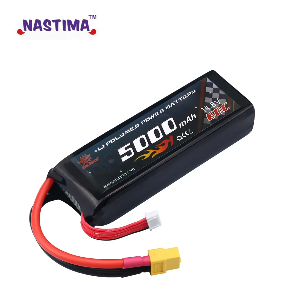Melasta 14 8 V 5000mAh 60C 4S Lipo RC батареи Литий ионные с разъём для XT60 батарей Lipo|lithium ion