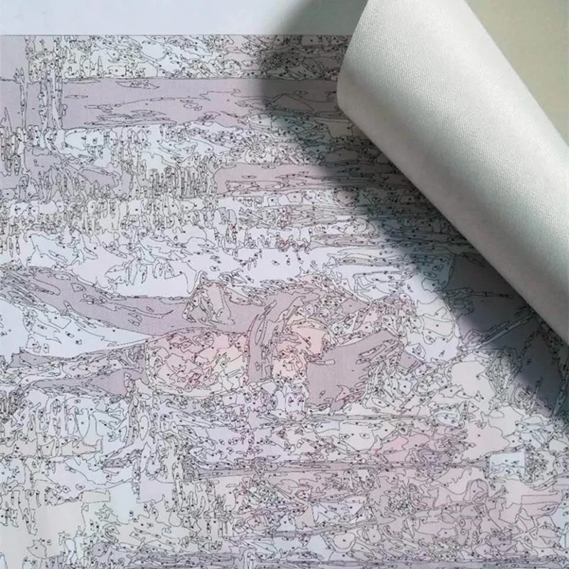 

China the great wall canvas paintings by hand no frame home decoration oil painting pictures by numbers landscape wall art decor