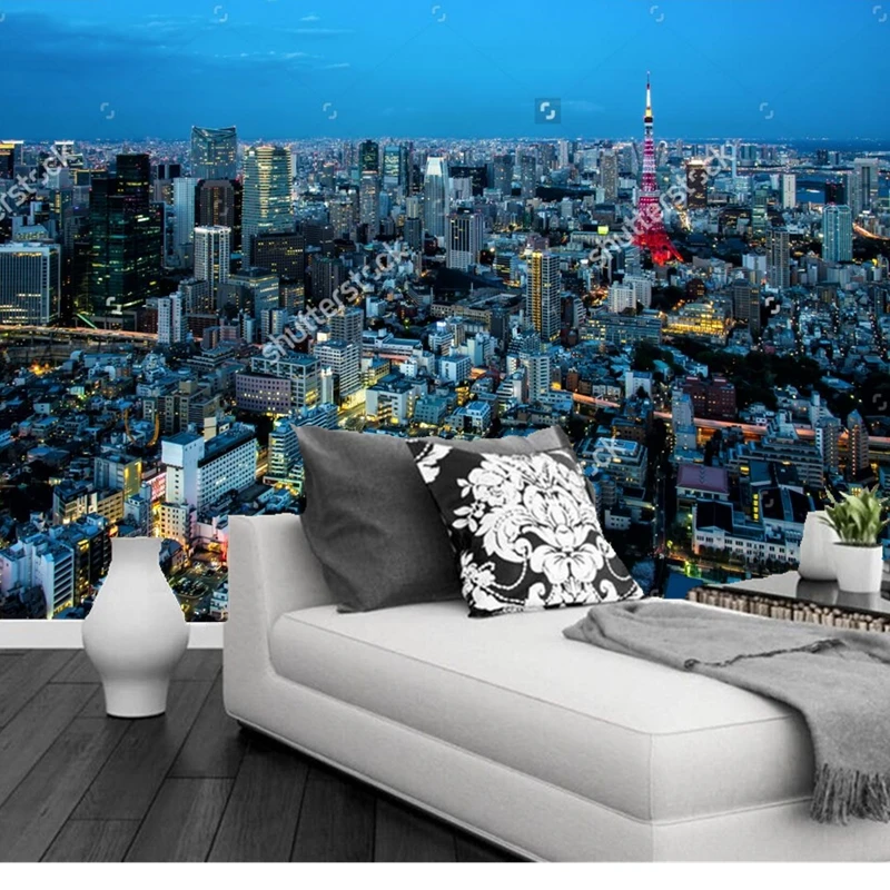 

Custom modern landscape wallpaper,Tokyo City,photo mural for living room bedroom restaurant background wall waterproof wallpaper