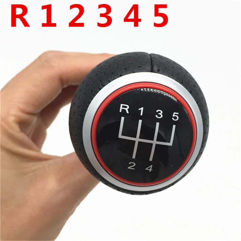 R 1 2 3 4 5 Red 12 мм рукоятка для рычага переключения передач палка для Audi A3 A4 B6 B7 B8 A6 S4 8K A5 8T Q5 8R S Line/Ibiza 6J/Seat Leon/Golf MK4/Passat - Название цвета: R 1 2 3 4 5 Red