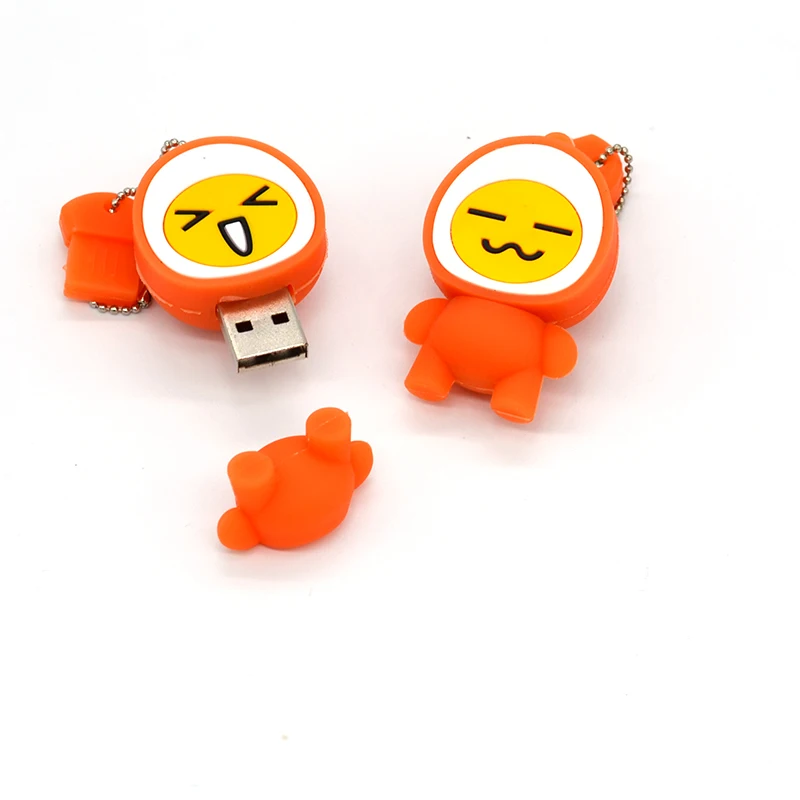 

Silicone cartoon face Egg USB2.0 Pen drive 64GB U Disk 128MB 8GB 16GB 32GB USB Flash Drive Memory Stick Pendrive Creative Drive