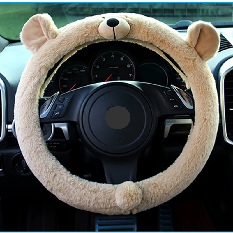 Ciliken steering wheel car covers case protector auto accessories pig elephant dog cute shape cover skin holder 38cm | Автомобили и