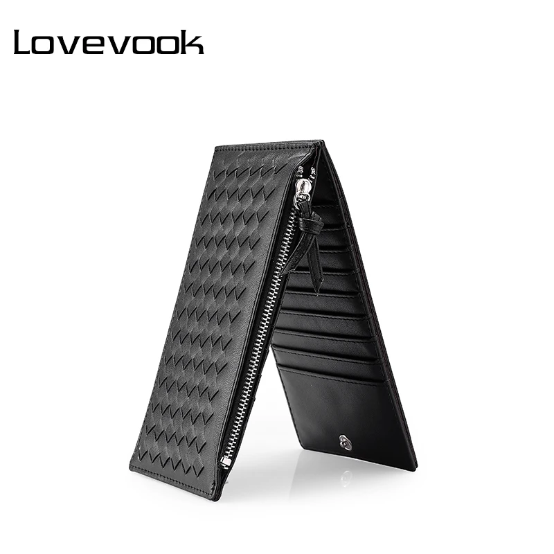 Женский кошелек на молнии LOVEVOOK двойной из искусственной кожи с отделением для
