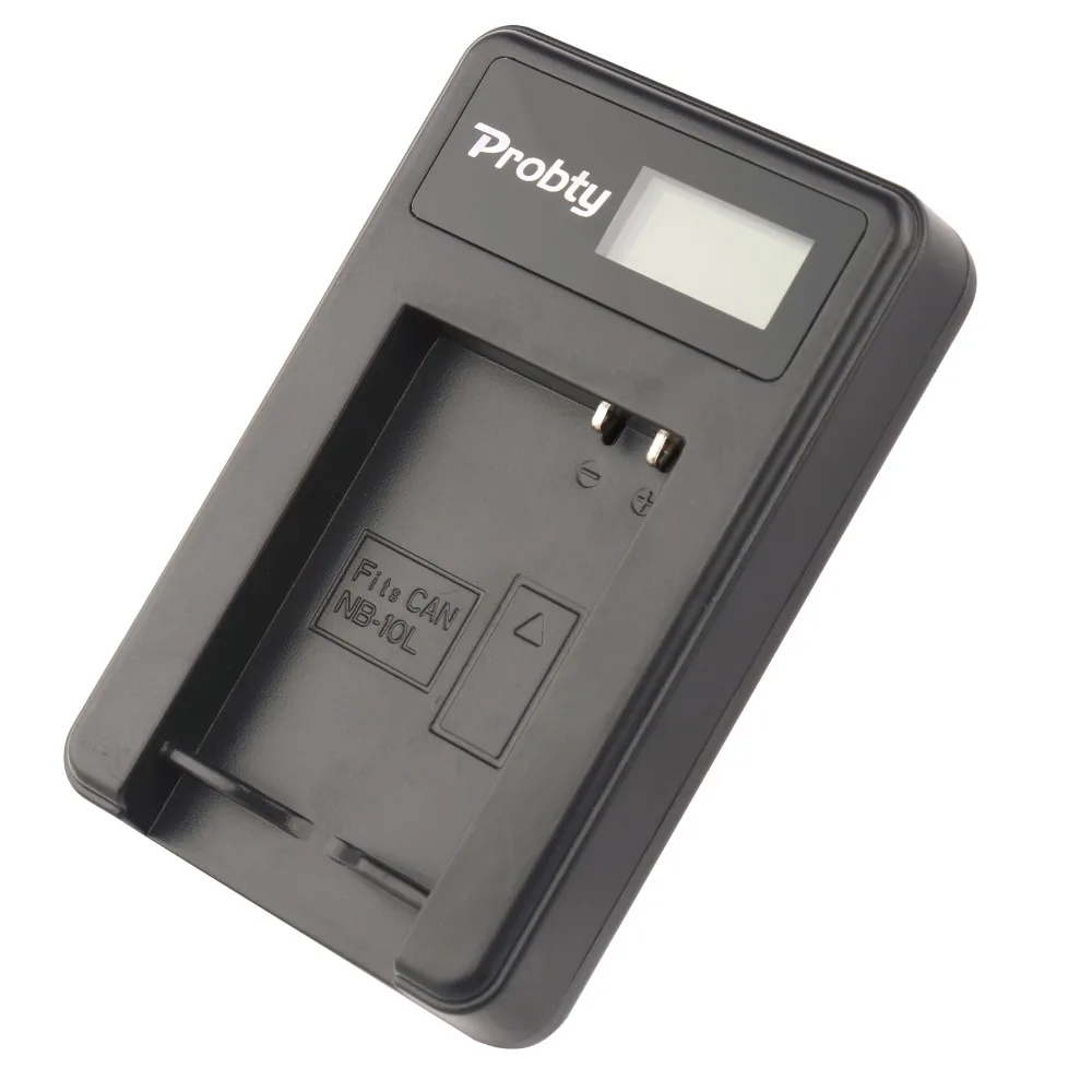 Зарядное устройство PROBTY для фотоаппарата 2 шт. аккумулятора Фотоаппарата Canon G1X G15