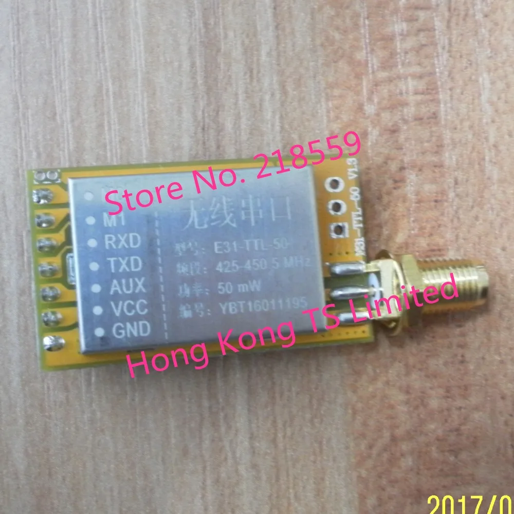 Φ 433Mhz модуль 50mW AX5243 2 1 km прозрачная Трансмиссия E31(433T17D)|rf transmitter and receiver|transmitter