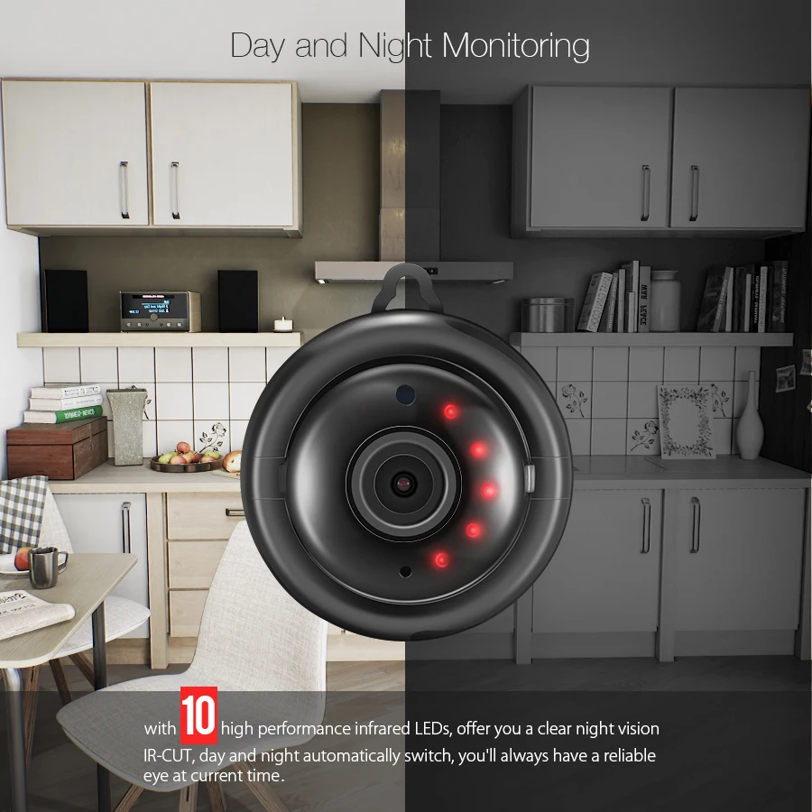 Digoo DG-MYQ, ip-камера, облачное хранилище, 720 P, Wi-Fi, ночное видение, двухстороннее аудио, безопасность, обнаружение движения, сигнализация VS для Xiaomi Yi Escam