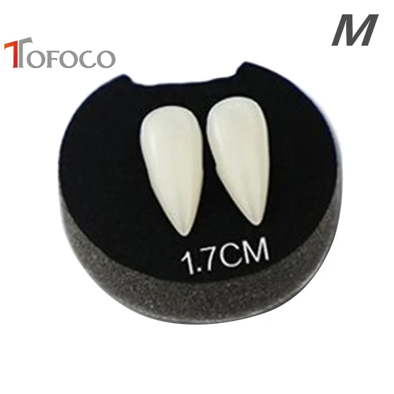 TOFOCO Новый 4 Размер зомби вампирский зуб шапки зубы-клыки реквизит злые страшные