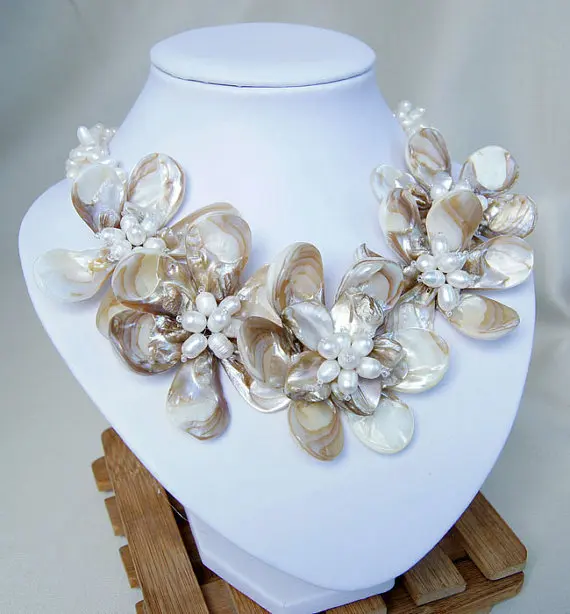 Новинка 2019, чокер, бисероплетение, нагрудник, массивное ожерелье, ожерелье из бисера, жемчужное ожерелье, цветочное ожерелье 20 дюймов